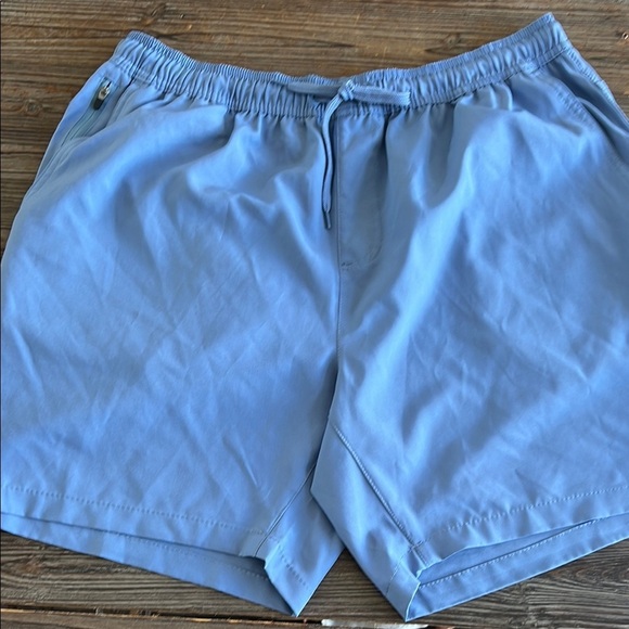 BURNSDIDE Light Blue Casual Shorts - Picture 2 of 10